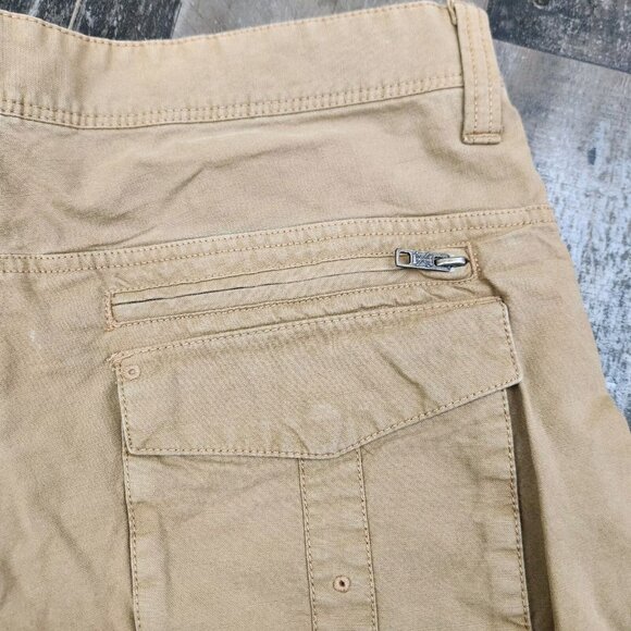 Mens Helix size 32x30 Slim Fit Rip Stop Outdoor Canvas Flat Front Pants - Picture 3 of 10